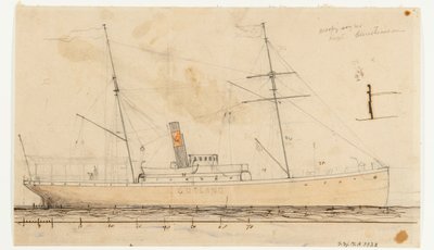 The Steamboat GOTLAND by Per Wilhelm Cedergren